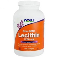 NOW Foods - Non-GMO Lecithin, 1200 mg, 400 Softgels (參考日期：01/2028)