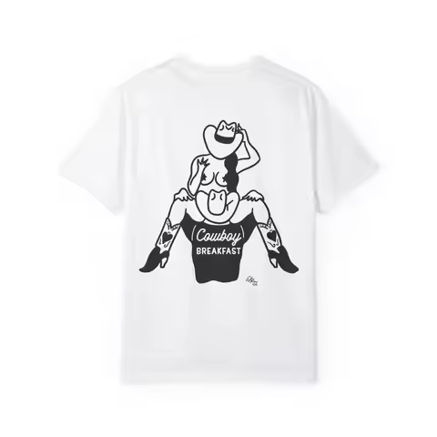 Cowboy Rodeo T-shirt Cowgirl Western El Ray Art Gift Unisex Tee Yeehaw Clothing Funny Her Him Appare