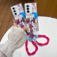 HP GANTUNGAN Cute Case Weird Ugly Clown Girl Draw With Chain Hanger Charm Casinghp For Samsung Z Fol