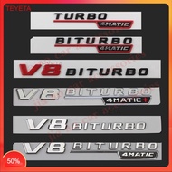 Beautiful car Letter for Mercedes Benz AMG V12BITURBO V8 BITURBO 4MATIC+ TURBO 4MATIC Car Styling Fe