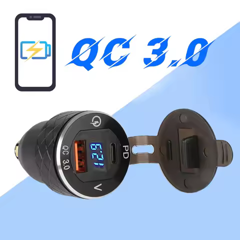 Motorcycle Accessories TYPE C Dual USB Charger For BMW F800GS F650GS F750GS R1200GS R1250GS R1200RT 