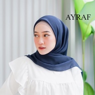 hijab segiempat bella square bahan pollycotton size 110x110/hijab kerudung bella square warna biru d