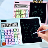IJUNE Scientific Calculator, 12-Digit With LCD Writing Board  Calculator, Dual Power Supply Standard