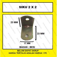 SIKU Iron Shelf Angle L Bracket Iron Support Angle 2 x 2 cm
