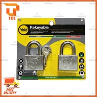 Yale Y118D/40/121/2 40MMX2PC Padlock / Yale Y118D/40/121/3 3 Pcs 40mm Chrome Padlock