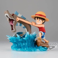 ONE PIECE WORLD COLLECTABLE FIGURE LOG STORIES-MONKEY.D.LUFFY VS LOCAL SEA MONSTER-