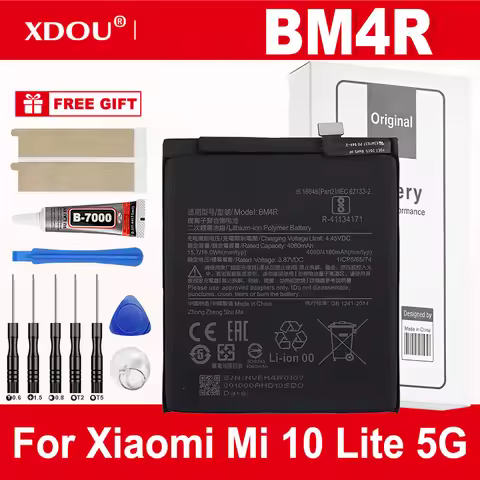 Brand New BM4R 4160mAh Battery For Xiaomi Mi 10 Lite 5G Mi 10 Lite Zoom Phone Replacement Batteries 