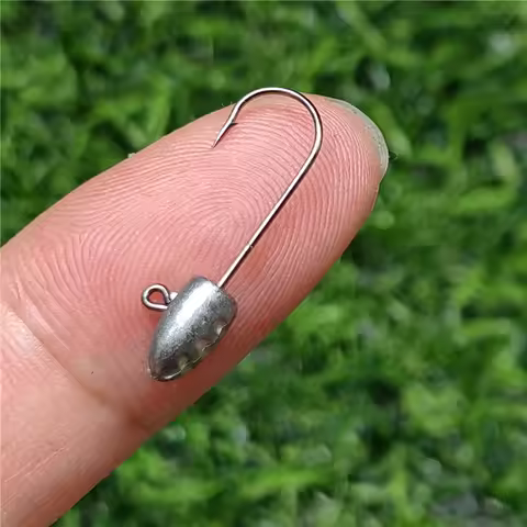 Swolfy 10pcs Light Game AJING Fishing Hooks 0.9g 1.6g 2.8g 3.9g Soft Lure For Rockfish Bait Finesse 