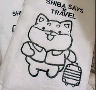 全新！！！！金典酒店×柴語錄Shiba Says 浴巾/大毛巾（白色）（1個）