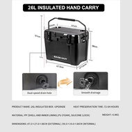 BASE OUT 26L กลางแจ้งฉนวนตั้งแคมป์ตู้เย็น