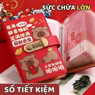 Lucky red savings book A6 with password - Luxurious cash Album, meaningful CNY gift for loved ones