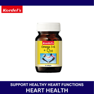 (Exp 3/25) Kordels CoQ10 (Coenzyme Q10) 75mg + Fish Oil + Evening Primrose Oil 30 softgels to Suppor