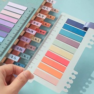 200sheets Morandi Memo Pads Self Adhesive Index Sticker Notebook Bookmarks Kawaii Sticky Notes Class
