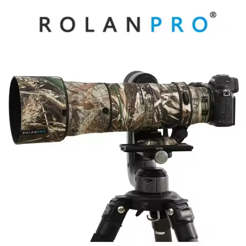 ROLANPRO Waterproof Lens Camouflage Coat For Nikon Z 180-600mm F/5.6-6.3 VR Lens Protective Cover Fo