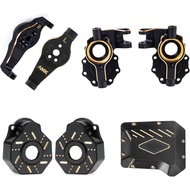 TRX4 Brass C-Hubs Caster Blocks Diff Cover Brass Front Axle Counter Weight for 1/10 RC Crawler TRX6 