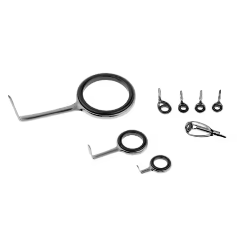 8 pcs Fishing Rod Guides SIC Eyes Telescopic Surf Casting Rod Guides s Tip Tops Repair Kit Fishing T