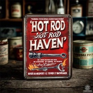 CIFbuy Vintage Race Car Metal Tin Sign Wall Decor for Men Garage Bedroom Room