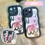 CASE FOR OPPO GELCY AESTHETIC BLACK A58 4G A57 2022 A17/A17K A5S/F9/A7/A12/A11K REN0 7Z REN0 8 4G/RE