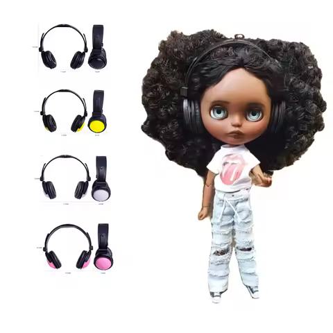 In stock miniature headphone for blythe qbaby Big head Diandian ( Headphone No real function , just 