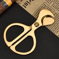 Stainless Steel Cigar Cutter Sharp Scissors Cigar Cutter High-End Special Cigar Cutter Cigar Metal C