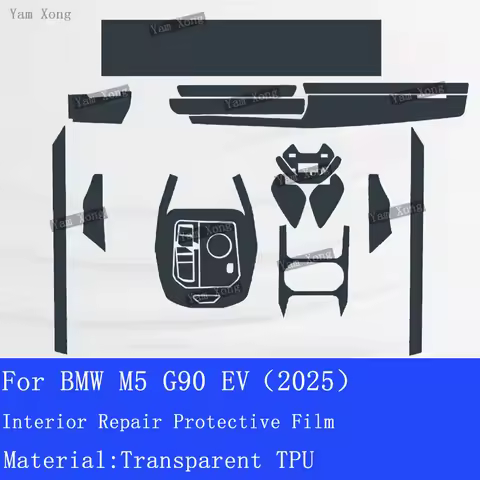 For BMW M5 G90 EV 2025 Interior Protective Film Anti-Scratch Cover Dashboard Center Console Screen P