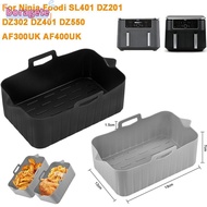 BORAGETE Air Fryer Basket, Reusable Rectangle Air Fryer Baking Tray, Silicone Silicone Air Fryer Lin
