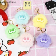 (sun) Splatoon Inkling Plush Keychain Anime Orange Red Inkling Kawaii Animal Bapa Pendant Soft Stuff