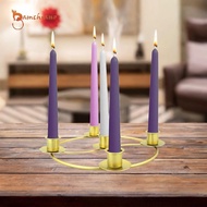 [Gamchiano] Advent Ring, Candle Holder, Advent Wreath, for Candles, Iron Candlestick for Party
