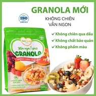 Granola GIỌT NẮNG mới ngũ cốc ăn sáng ngon giòn healthy lành mạnh từ hạt và trái cây túi 450gr