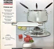KUHN RIKON Stainless Steel Fondue Set (Swiss-Made)