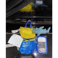 《全新》ikea鯊魚悠遊卡+2零錢袋（藍、黃）+酒精瓶