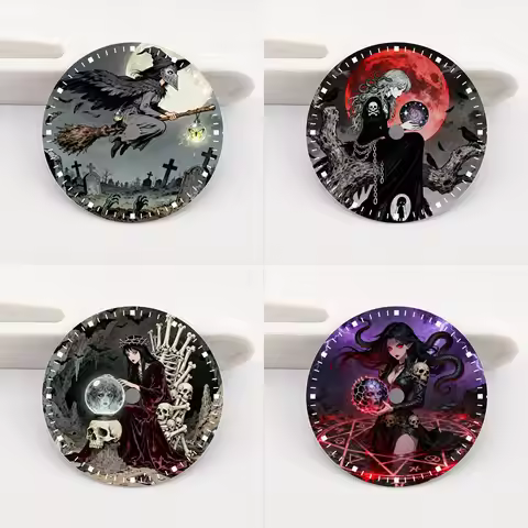 The 28.5mm dial NH35 dial Witch Creative color-printed series dial is suitable for NH35/36 movement 