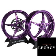 1O1 Factory P145 Purple Front & Rear Vespa Sprint Prima GTS Rims