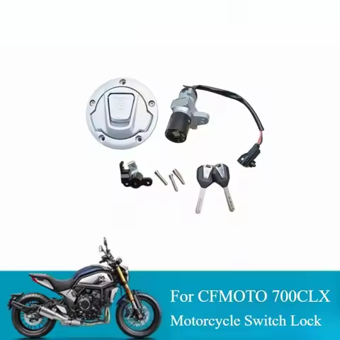 Motorcycle Ignition Key Switch Lock Fuel Oil Tank Cap For CFMOTO 700CLX 700CL-X CF700CLX CF700CL-X C
