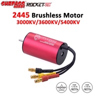 SURPASS HOBBY 2445 3000KV/3600KV/5400KV Waterproof Brushless Motor For 1/16 1/18 RC Drift Racing Off