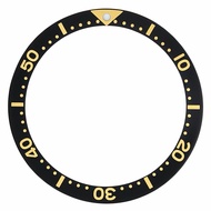 Seiko 7002 black gold bezel insert flat bezel insertRing for Seiko skx007 skx009 skx011 38mm mod