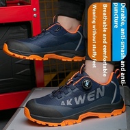 New Quality Assurance Knob Safety Shoes Wear-Resistant Anti-Slip Safety Protective Shoes Steel Toe S