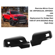 Rearview Mirror Cover Side Wing Mirror Housing for  Ram 2019-2022 6RP44KXJAA 6RP45KXJAA