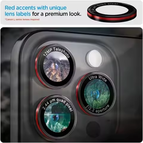 Optik Pro Tempered Glass Metal Camera Lens Protector for IPhone 16 E 15 14 13 11 Pro Max Plus 12 Min