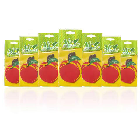 5/20pcs peach Scent Car Air Freshener, Natural Tea-Scented Paper, Car-Mounted Hanging Type, Car Inte