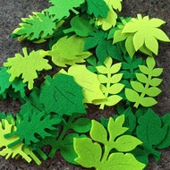 Felt leaves (50-100 leaves) 7cm for preschool decoration