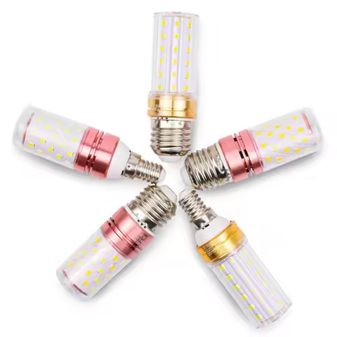 E27 LED Bulb E14 LED Lamp 12W 14W 16W 18W SMD2835 AC 220V 240V Corn Bulb Chandelier Candle LED Light