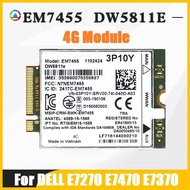 DaEM7455 DW5811E 4G Module+Antenna 3P10Y CAT6 for DELL E7270 E7470 E7370 E5570 E5470 Wireless FDD/TDD Gobi600070905DD