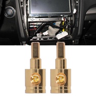 0GA Wire Reducer Terminal Connector Pure Copper Gold Plated for Car Audio Amplifier Modification