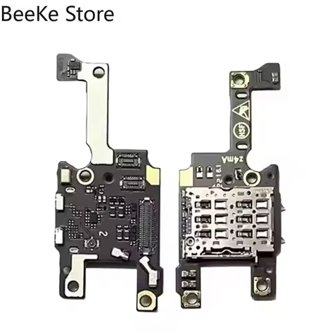 For ZTE Axon 30 40 50 60 Ultra Pro 5G SIM Card Slot Reader Socket Tray Microphone Connector Flex Cab