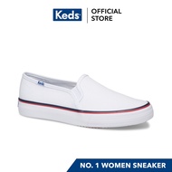 Keds Double Decker Denim Women's Sneakers (White) WF62940