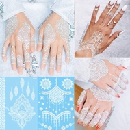 PUTIH White Bridal Henna Bride Tattoo Henna Instant Sticker Henna Tattoo Waterproof Henna Temporary 