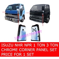 J113S04 ISUZU CAMMANDO LORRY NHR NPR 1TON 3TON CORNER PANEL , PIPI CHROME CORNER PANEL