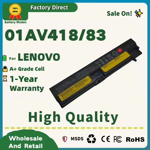 Factory Direct! 01AV418 Laptop Battery For Lenovo ThinkPad E570 E570C E575 Series 01AV417 01AV416 SB