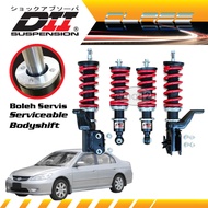 DII ADJUSTABLE Honda Civic ES 1.7/2.0 Hi Lo Body Shift Serviceable Absorber